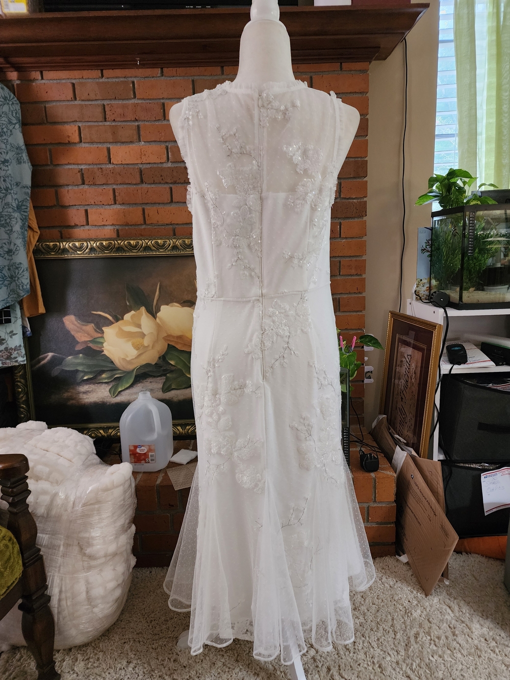 Summer Clearance Adrianna Papell Wedding Dress Size 12 - Picture 8 of 16